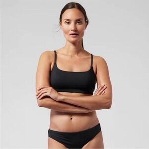 NWT! Athleta Black Scoop A-C Bikini Top Removable Pads - Multiple Sizes👛#446903